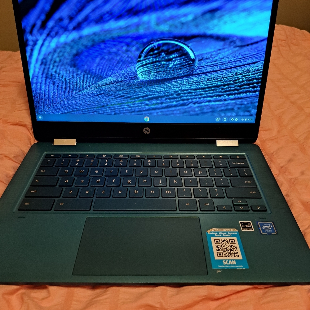 Blue hp laptop